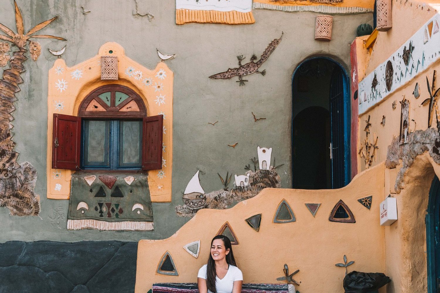 NUBIAN VILLAGE BY BOAT